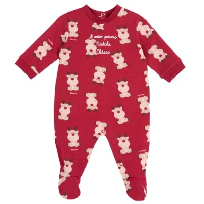 Abbildung von Chicco Christmas Strampler für Kinder, Größe: 68, Red