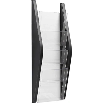 Abbildung von helit H6270295 Wandbogendisplay „the arc“ 4 Taschen, DIN A5 hoch, schwarz