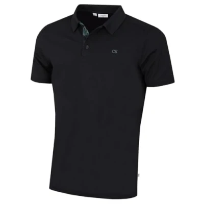 Abbildung von Calvin Klein Herren Campus Camo Golf Poloshirt Schwarz L