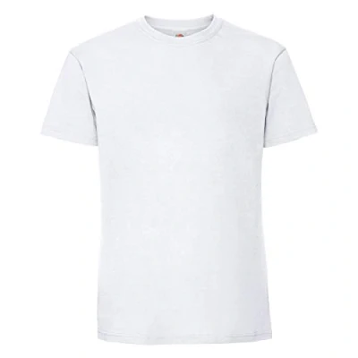 Abbildung von Fruit of the Loom Ringspun Premium T Herren Shirt NEU, Farbe:weiß, Größe:5XL