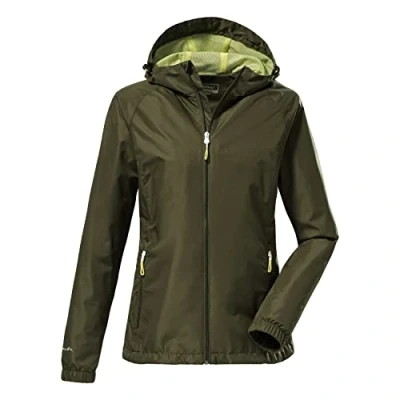 Abbildung von killtec Damen Kos 15 Wmn Jckt Funktionsjacke Mit Kapuze, Packbar, Dunkeloliv, 48 EU