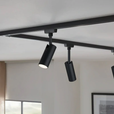 Abbildung von Paulmann 955.92 URail LED Schienenspot Tubo Einzelspot 150lm 4W 3000K dimmbar 230V Schwarz matt