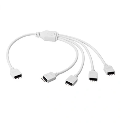 Abbildung von Euroharry Verlängerung Anschluss Kabel für LED RGB Strip 4 pin, Verbinder, geeignet Leiste Streifen…