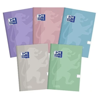 Abbildung von Oxford Touch Pastel Notizbuch Kladde A5, 96 Blätter, liniert, 5 Stück Packung, Farbenmix