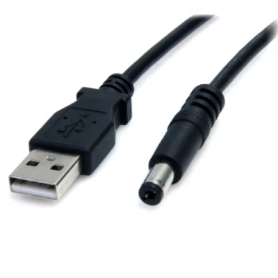 Abbildung von StarTech.com USB 2.0 auf Hohlstecker Typ N Kabel A DC 5V 5,5mm Stecker Stromkabel 2m
