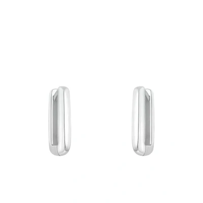 Abbildung von Amor Creolen 925 Sterling Silber Damen Ohrschmuck, 1,4 cm, Silber, Kommt in Schmuck Geschenk Box, 2034778