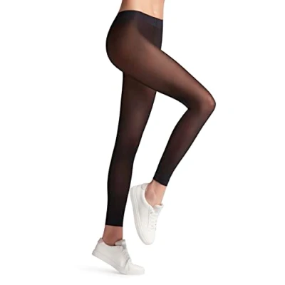 Abbildung von Falke MATT Deluxe 30 Denier Transparent Leggings Strümpfe, Damen, Größe: Small, Black (3009)