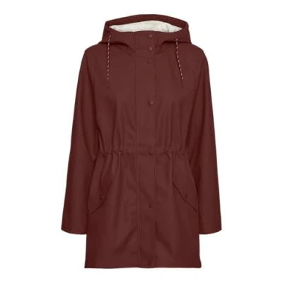 Abbildung von VERO MODA Damen Vmmalou Coated Jacket Noos Kurzjacke, Fired Brick, M