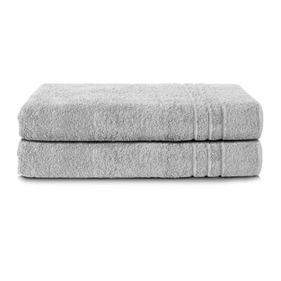 Abbildung von Komfortec 2er Saunatuch Set 80x200 cm aus 100% Baumwolle, XXL Saunatücher, Sauna Handtuch, Weich, Groß, Frottee, Schnelltrocknend, Dunkelgrün