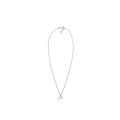 Abbildung von Elli Birthstone April Halskette silvercoloured/white, Damen, Größe: 45, Silver coloured/white