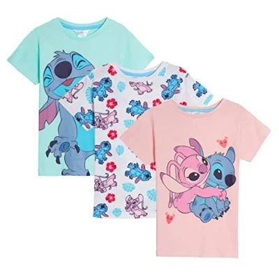 Abbildung von Mädchen 3er Pack Lilo und Stitch T Shirts 5 6 Jahre
