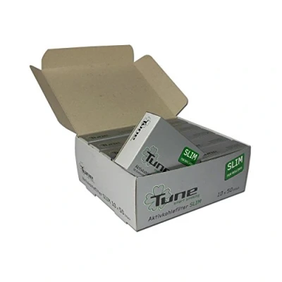 Abbildung von actiTube 17125 Slim Aktivkohlefilter 10 x 50 Stück Charcoal Filters , 2 0.7 cm
