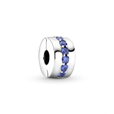 Abbildung von PANDORA Clip / Stopper &quot;Blauer leuchtender Pfad&quot; silber/blau, Zirkonia 791972C01