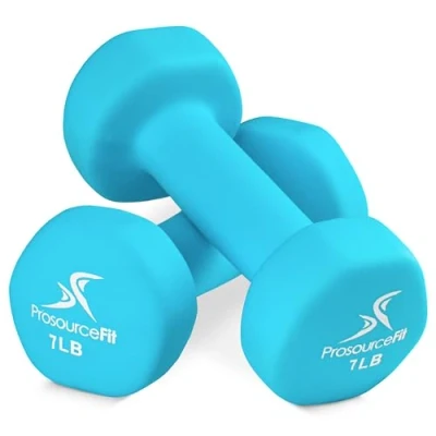 Abbildung von ProsourceFit Neoprene Dumbbell Coated for Non Slip Grip, 7 lb