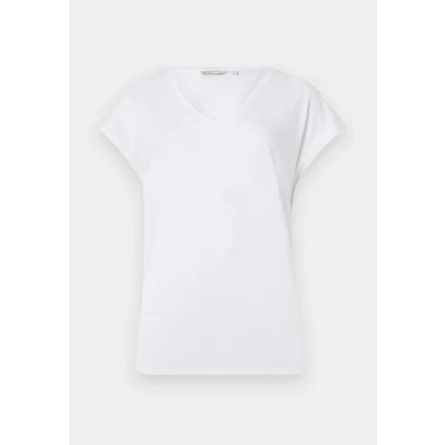 Abbildung von TOM Tailor Denim Fluent V NECK Tshirt basic, Damen, Größe: Large, White