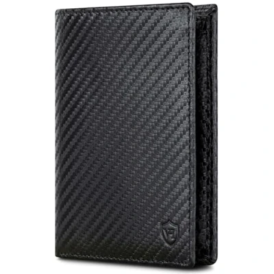 Abbildung von VON HEESEN Leder Geldbörse RFID Schutz I Echtleder Geldbeutel für Damen &amp; Herren Portemonnaie Brieftasche Wallet Portmonee (Carbon Schwarz)
