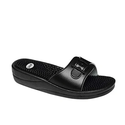 Abbildung von Scholl New Massage, Sandali Donna, Nero, 40 EU