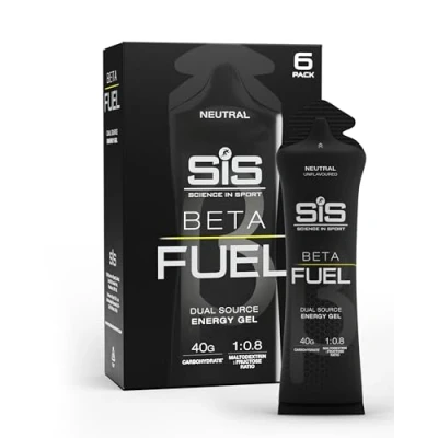 Abbildung von Science in Sport Beta Fuel Gel 6 x 60ml Nicht aromatisiert Energiereiches Kohlenhydrate mit 40g Kohlenhydrate, Leicht verdauliches Energy für optimale Leistung