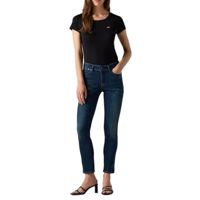 Abbildung von Levi&#039;s 712 Slim WELT Pocket Jeans Fit, Damen, Größe: 25x30, Dark blue denim
