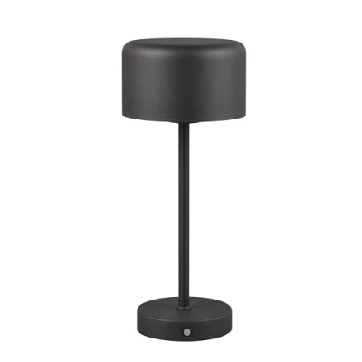 Abbildung von Reality Leuchten LED Akku Tischleuchte Jeff R59151132, Metall Schwarz matt, inkl. 1.5 Watt LED, 4 fach Touch