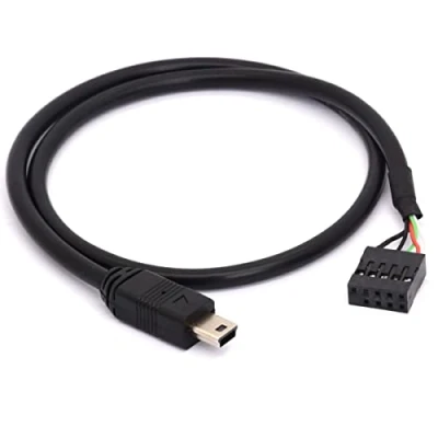 Abbildung von Tomost Dupont 9 poliges auf Mini USB Kabel, Stecker Motherboard Buchse, 0,1 Zoll Header, PCB Adapter, Verlängerungskabel