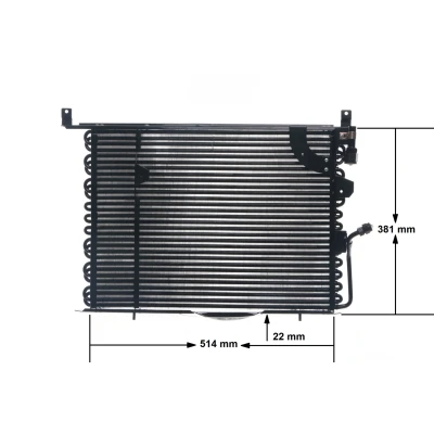 Abbildung von MAHLE ORIGINAL AC 149 000S Klimakondensator ohne Trockner 515