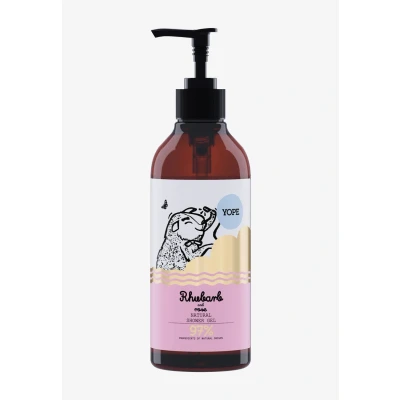 Abbildung von YOPE Natürliches Duschgel Rhabarber und Rose Neutraler pH Wert Ultra sanfte Reinigung Rosenextrakt Pflanzliches Glyzerin Vegane Formel 97% Natürliche Inhaltsstoffe 400ml