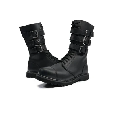 Abbildung von Brandit Accessoires 3 Buckle Phantom Cowboy/Bikerboot, Damen, Größe: 46, Black Schuhe
