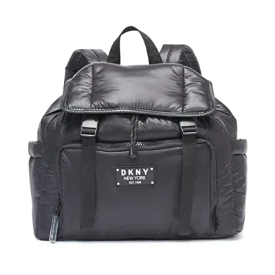 Abbildung von DKNY Damen Casual Lightweight Backpack Computer Rucksack, Schwarz, One Size