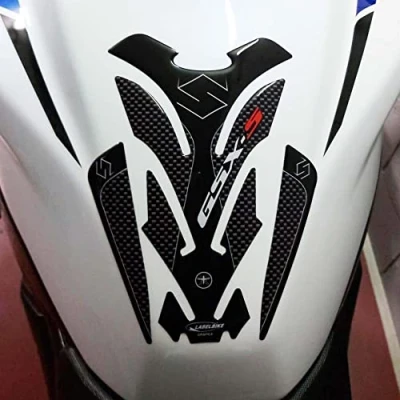 Abbildung von labelbike 3D Tankpad Aufkleber aus Kunstharz Dekoration und Schutz des Motorradtanks kompatibel mit Suzuki GSXS GSX S Carbon