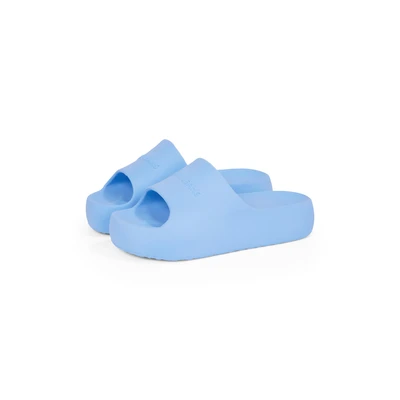 Abbildung von Tommy Jeans Chunky POOL Slide Badesandale, Damen, Größe: 37 38, Sugarplum blue Schuhe