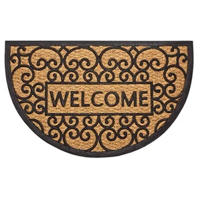 Abbildung von HANSE Home Fußmatte »Welcome«, halbrund, 8 mm Höhe, Kokos, Gummi, Schmutzfangmatte, Outdoor, Rutschfest, Innen, Kokosmatte