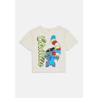Abbildung von Name it Nmmmalix Stitch Tshirt print für Kinder, Größe: 92, Cloud dancer