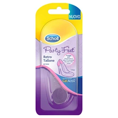 Abbildung von Scholl Party Feet Retro Fersenband aus transparentem Gel, 1 Paar