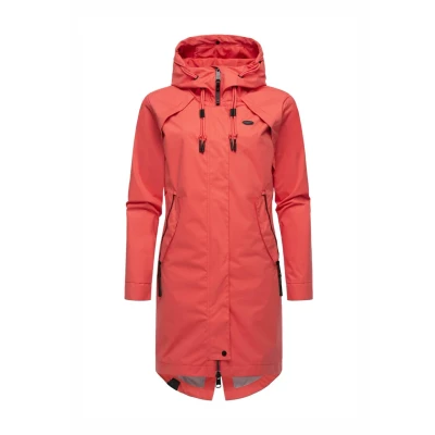Abbildung von Ragwear Rejany Regenjacke / wasserabweisende Jacke, Damen, Größe: XS, Raspberry