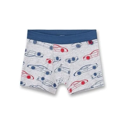 Abbildung von Sanetta Jungen Shorts Graumelange Hochwertige und nachhaltige Unterhose für aus Baumwolle. Unterwäsche 128