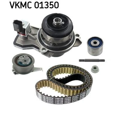 Abbildung von SKF VKMC 01350 Wasserpumpe + Zahnriemensatz mit integriertem Abschaltkontakt, schaltbare 145 SEAT: Ibiza 4, Toledo 4 ST