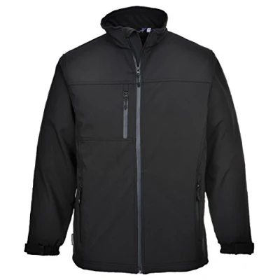 Abbildung von Portwest Softshell Jacke (3 lagig), Farbe: Schwarz, Größe: 5XL, TK50BKR5XL