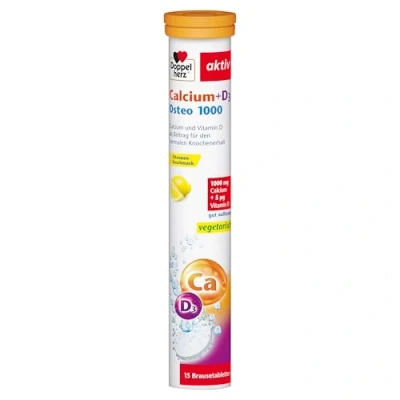 Abbildung von Doppelherz Calcium + D3 Osteo 1000 Brausetabletten