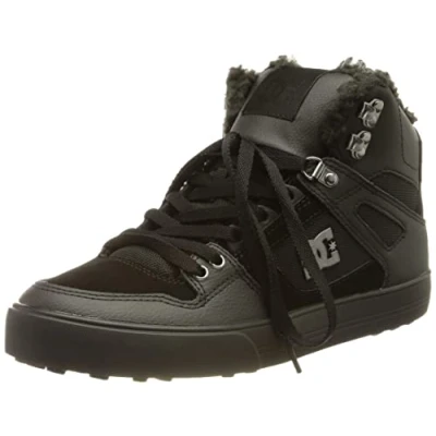 Abbildung von DC Shoes PURE Unisex Schnürstiefelette, Größe: 38.5, Black Leder und textil