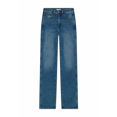 Abbildung von Wrangler Jeans Straight Leg, Damen, Größe: 30x34, Cowboy crest