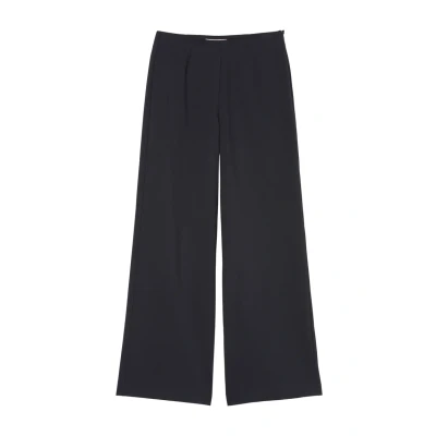 Abbildung von Marc O&#039;Polo WIDE LEG AT Waist WITH Darts WELT Pocket BACK Stoffhose, Damen, Größe: 38, Thunder blue