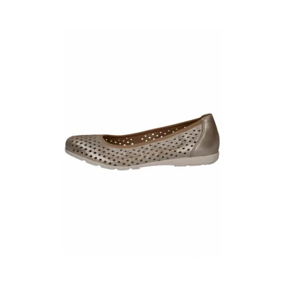 Abbildung von Caprice Klassischer Ballerina, Damen, Größe: 37, Taupe metallic Schuhe