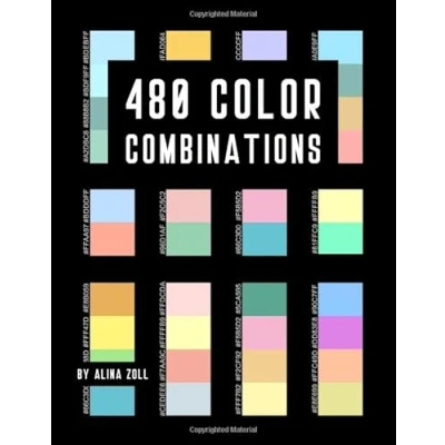 Abbildung von 480 Color Combinations: 8.5 x 11 Reference Book for Artists, Graphic Designers, Coloring Lovers, Drawing and Painting Students