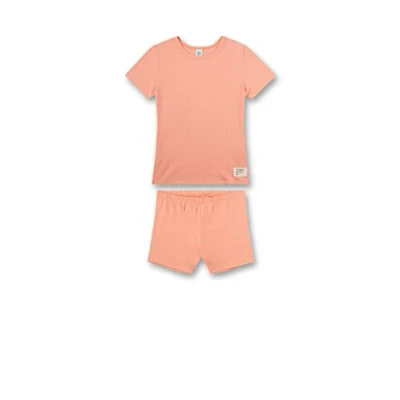 Abbildung von Sanetta Mädchen 245425 Pyjamaset, Peach Amber, 140