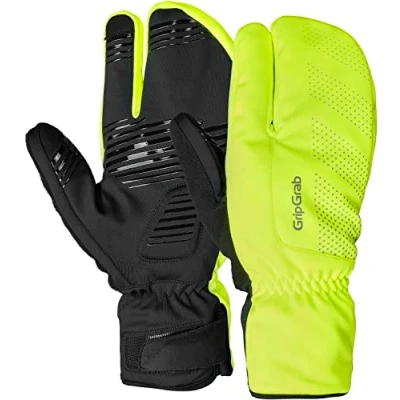 Abbildung von GripGrab Ride Winddichte Deep Winter 3 Finger Lobster Fahrradhandschuhe Warme Gel Gepolsterte Fahrrad Winterhandschuhe