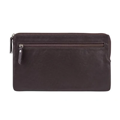 Abbildung von Banktasche und Geldtasche LEAS in Echt Leder, braun Special Edition