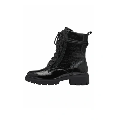 Abbildung von Tamaris Plateaustiefelette, Damen, Größe: 38, Black patent Schuhe