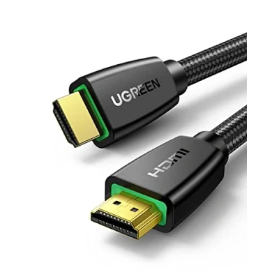 Abbildung von UGREEN HDMI Kabel 4K 60Hz UHD 2.0 ARC HDR 3D High Speed 18Gbps mit Ethernet vergoldet kompatibel TV Fernseher, Monitor, Blu ray, PS5/PS4/PS3, Xbox Series S, Soundbar(0.5M