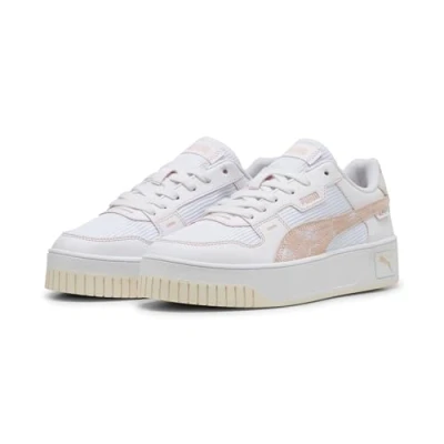 Abbildung von Puma Carina Street LUX Crafted Flowers Sneaker low, Damen, Größe: 42, white rose quartz Schuhe